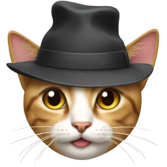 cat wearing a hat emoji