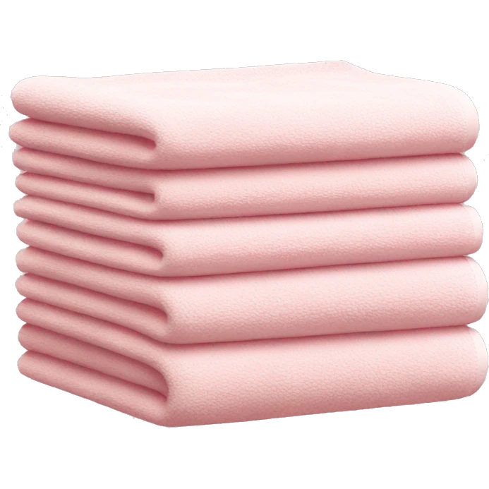 Light pink stacked towels emoji