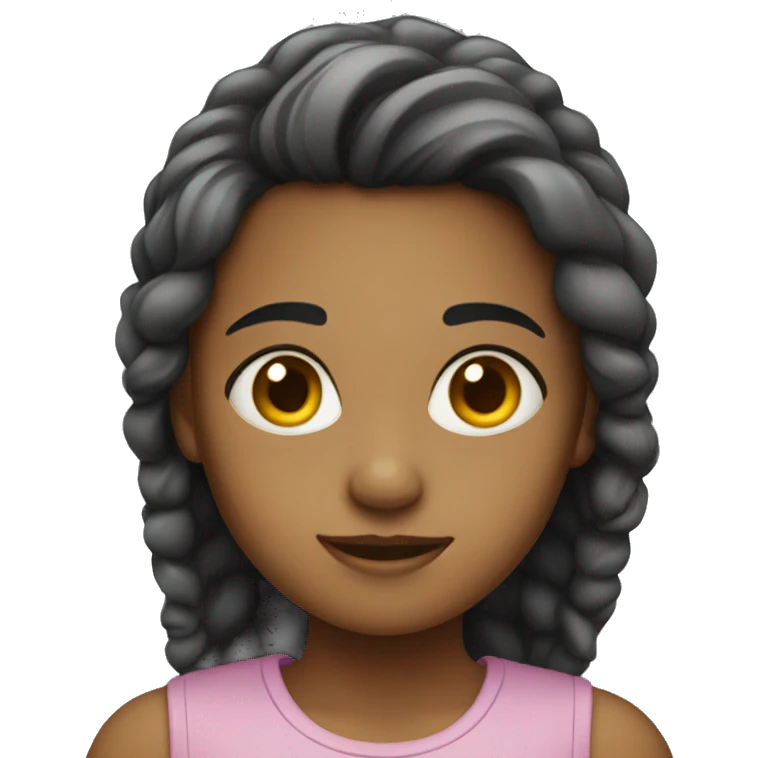 girl looking the the right emoji