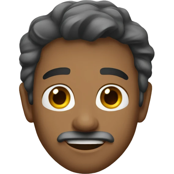 Коричневый пудель emoji