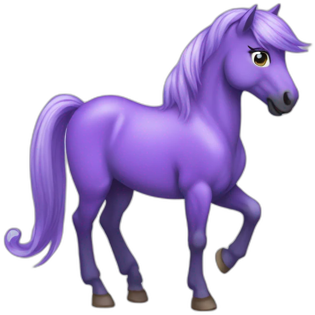 Purple pony emoji