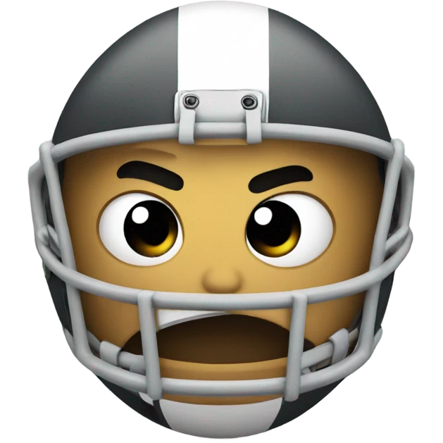 Football with a frowny face on it  emoji