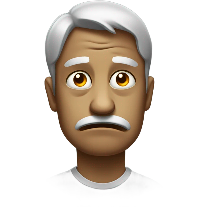 The saddest most tired person in all of history emoji