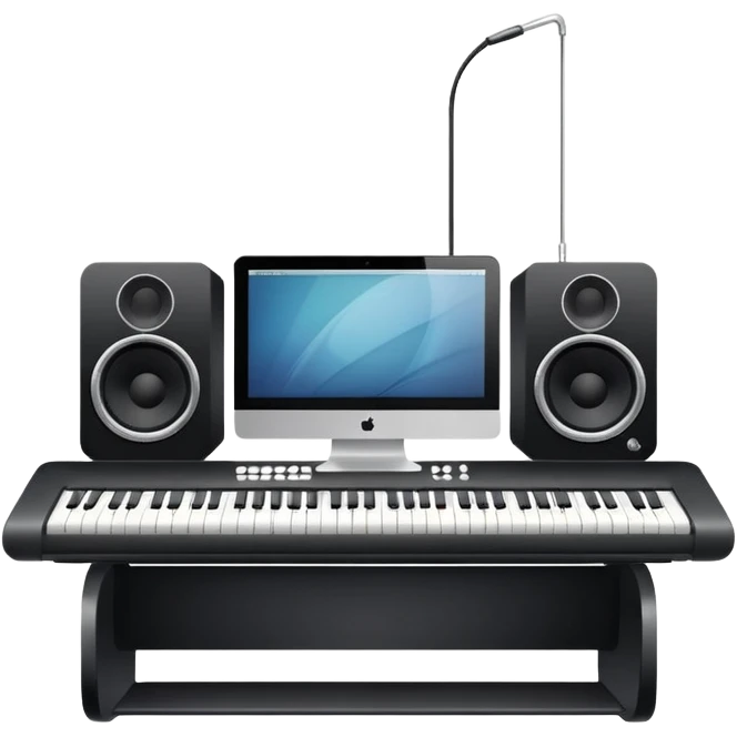 a music studio minimalist apple app emoji