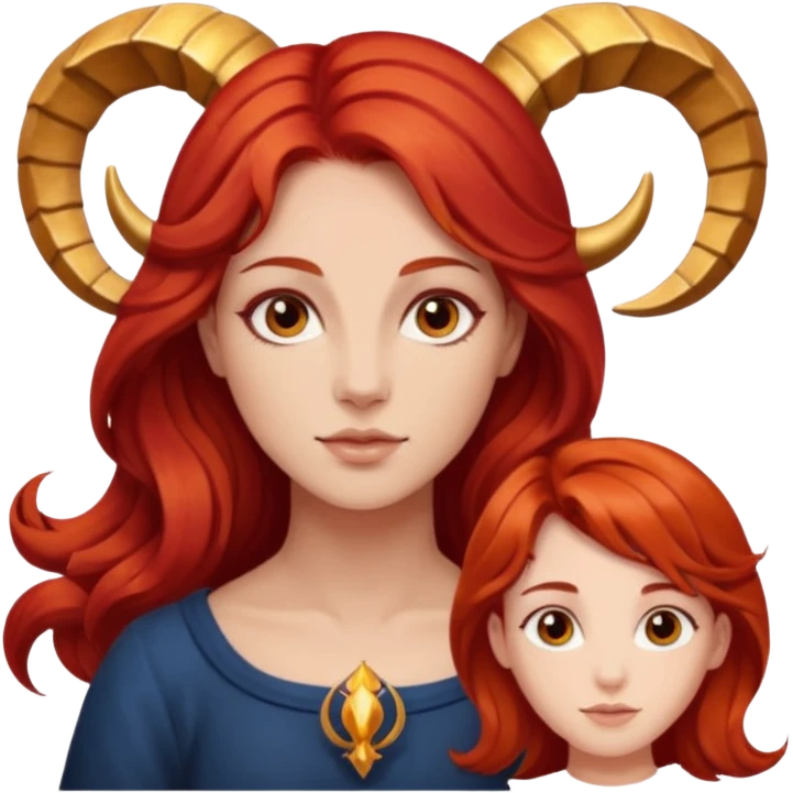 Aries and Virgo  emoji