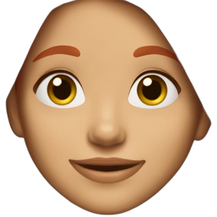 nina smille long red hair emoji