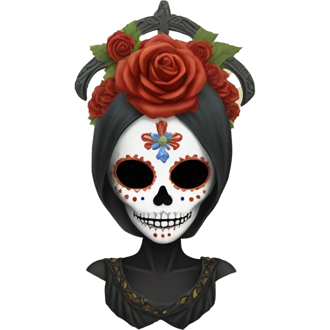 The goddess of death, santa muerta.  emoji