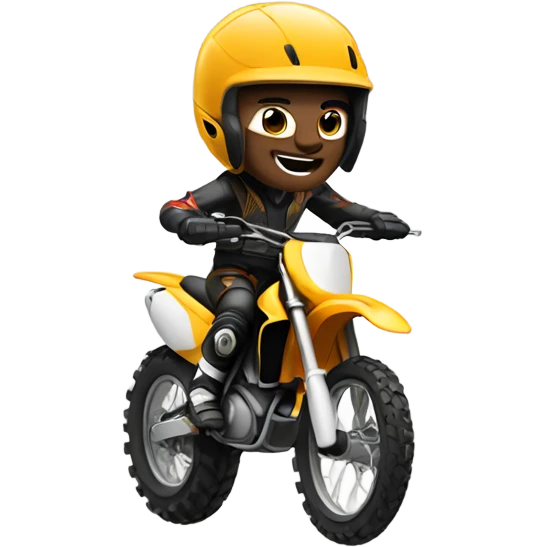 Dirt bike rider emoji