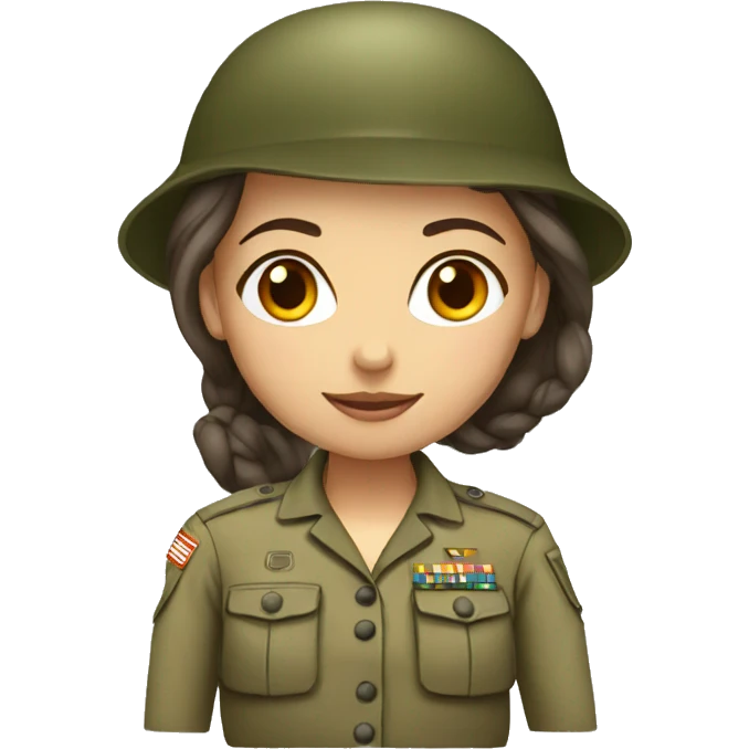 An army girl emoji