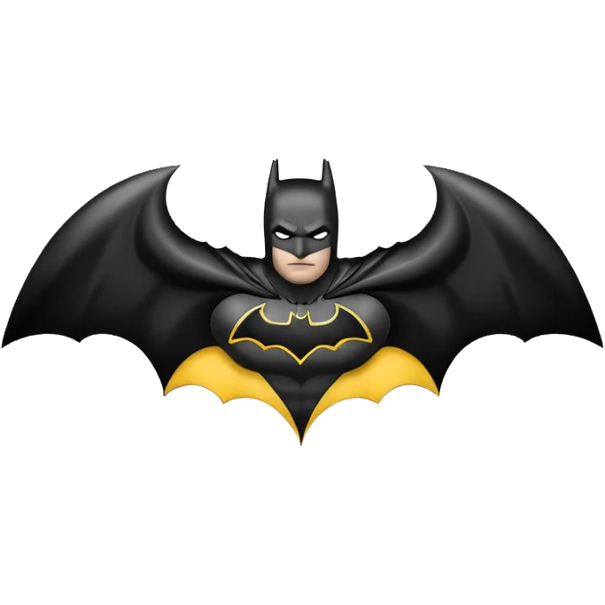 Batman logo Full black emoji