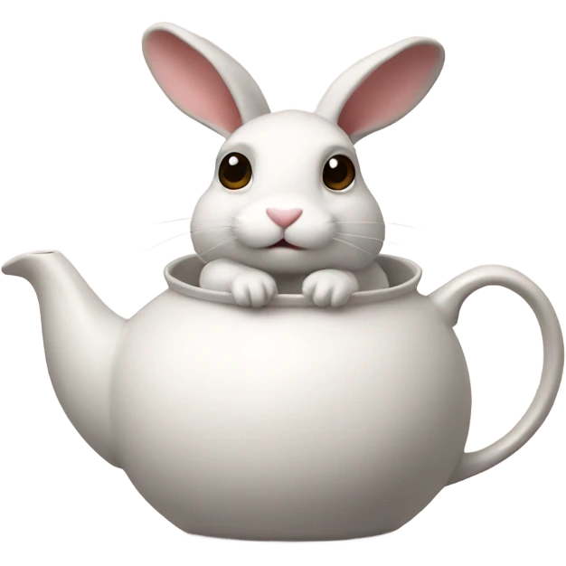 bunny in a teapot emoji