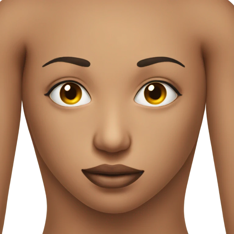 mans face on a woman body emoji