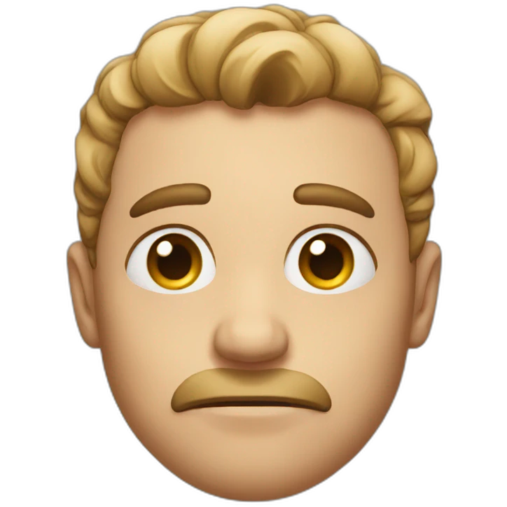 man rolling his eyes emoji