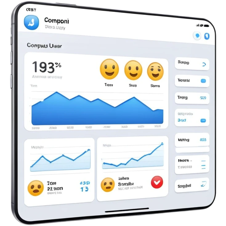 computer user interface dashboard emoji