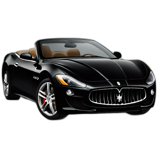 maserati black hard top emoji