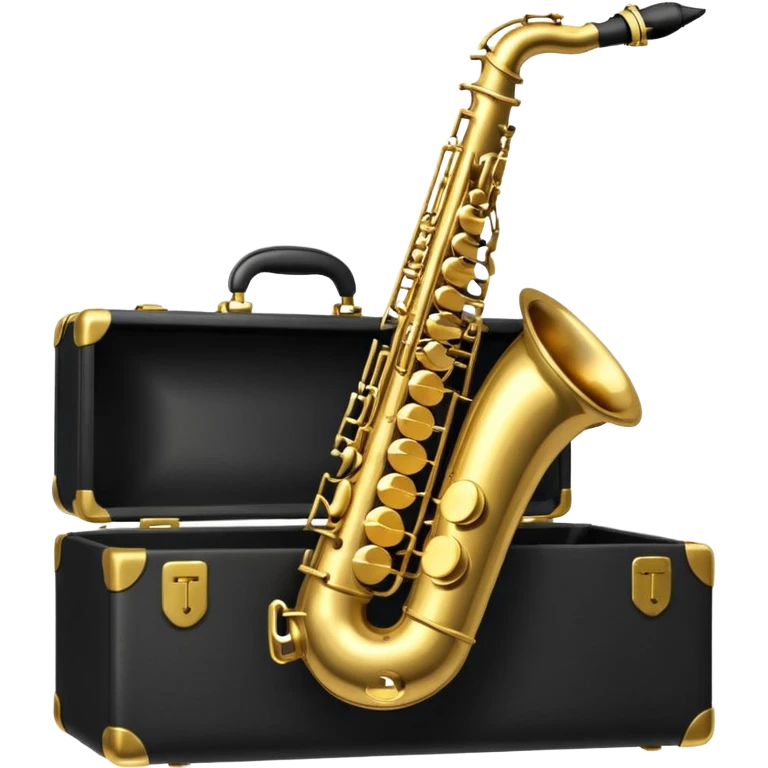 saxophone in a saxophone case emoji