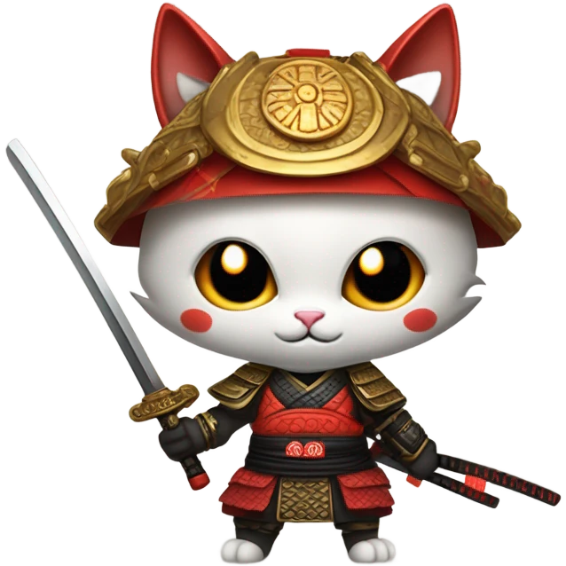 devil samurai cat emoji
