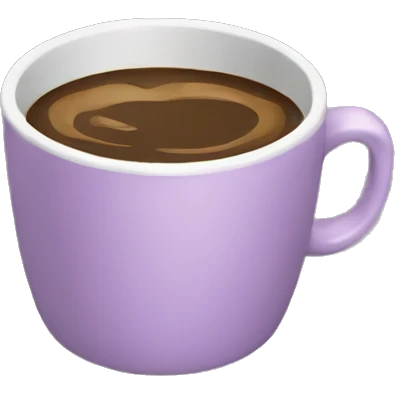 mauve coffee cup emoji