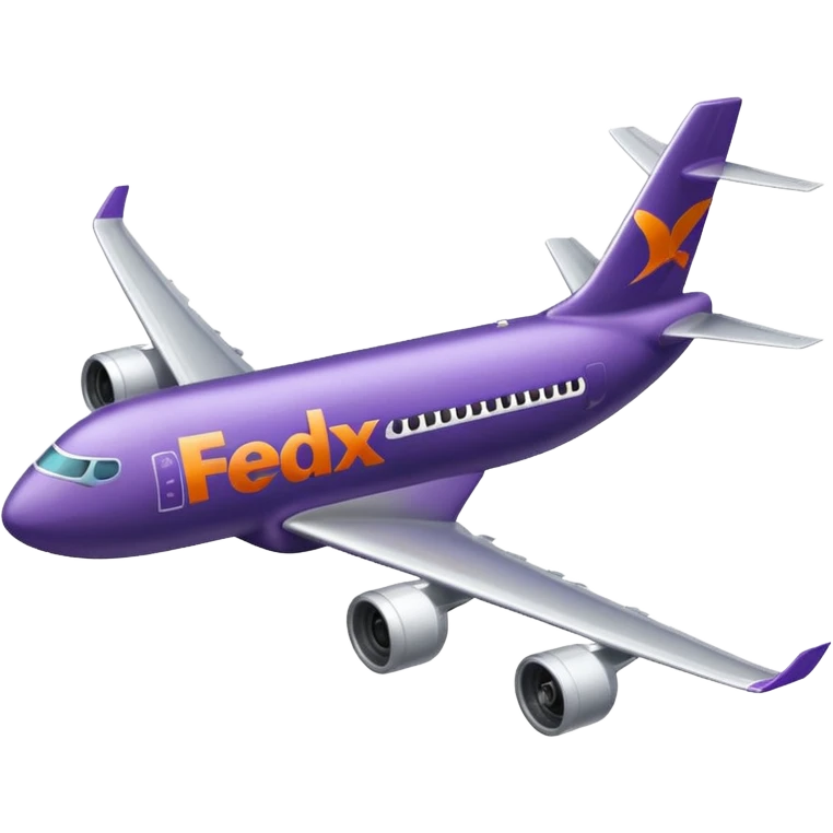 FedEx airplane emoji