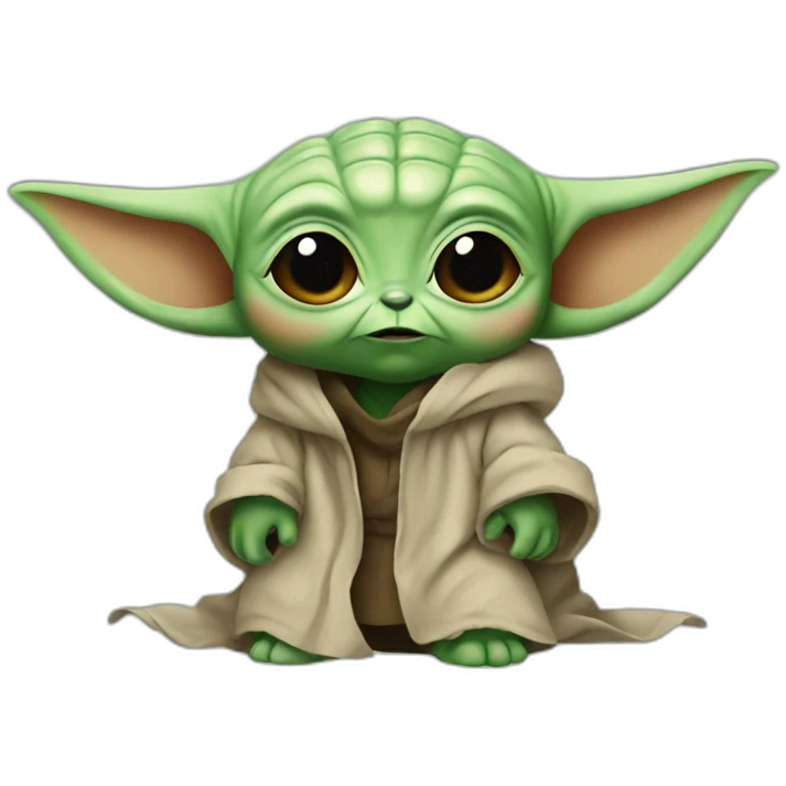 mad baby yoda emoji