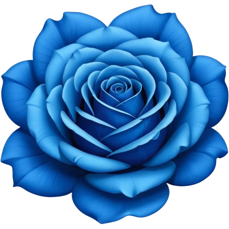 Blue rose emoji
