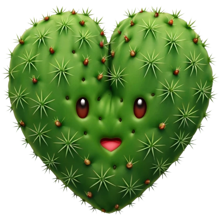 Cactus heart  emoji