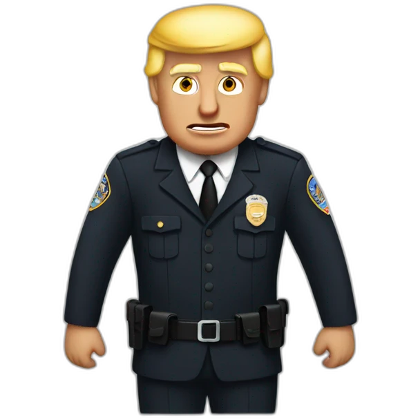 trump-getting-arrested emoji