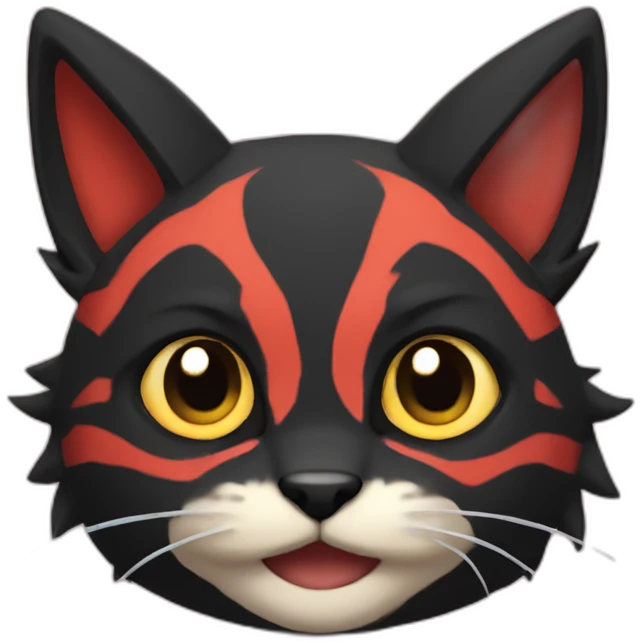 Litten with a cute face emoji