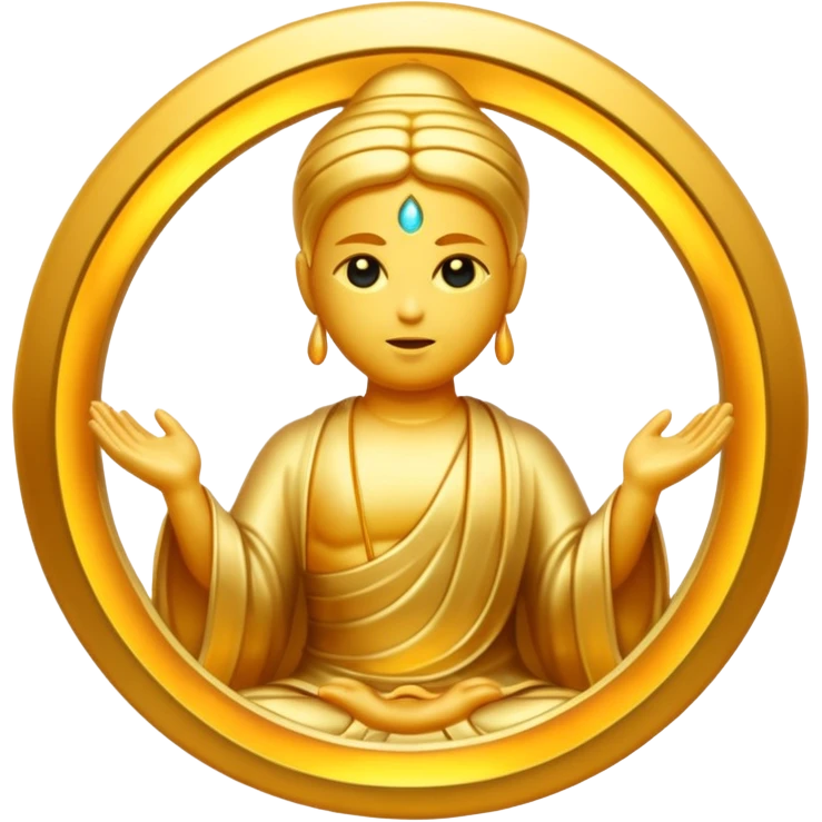 create an emoji A divine abstract force creating humans through karma,


 emoji