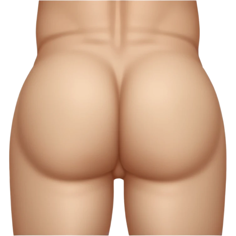 Nude man, penis, testicles, boyish, ass sticking out emoji