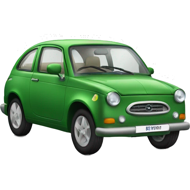 grünes auto emoji