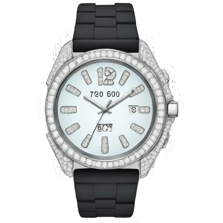 Diamond watch emoji