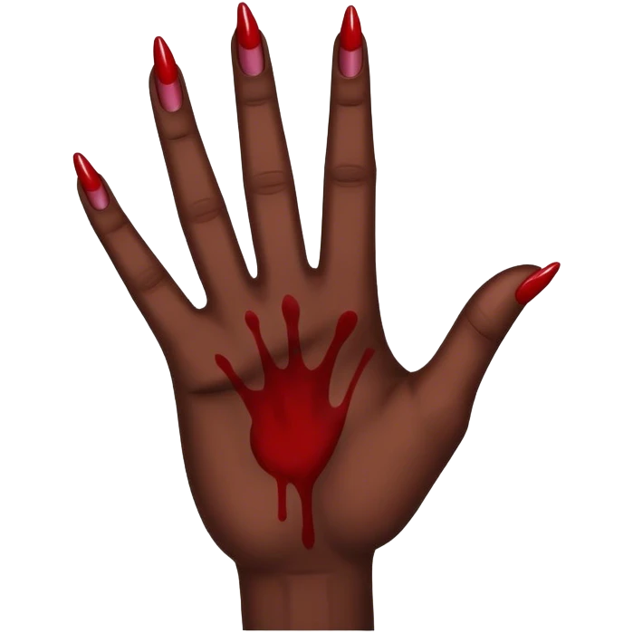Blood gang sign emoji