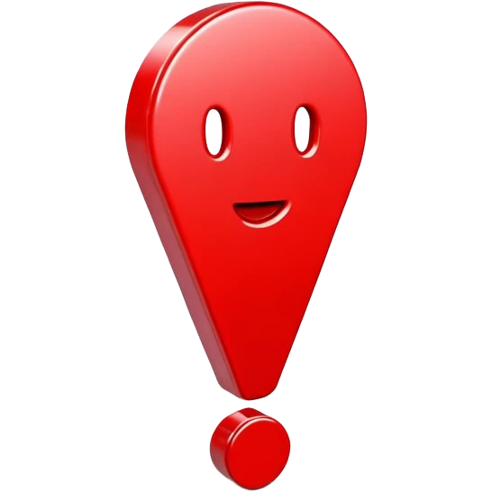 red exclamation mark emoji