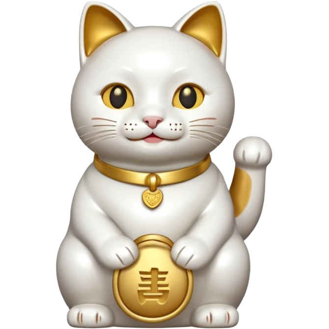 No! A lucky cat! emoji