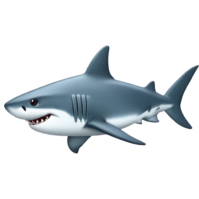 shark with a top emoji