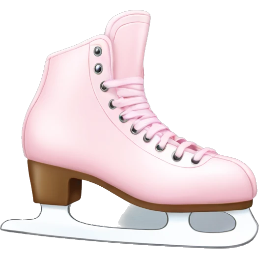 Light pink ice skates emoji