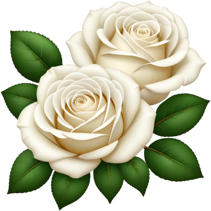 White roses emoji