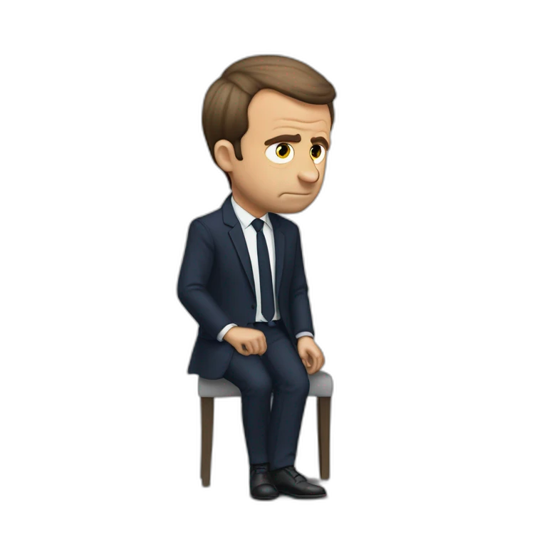emanuel macron est pensif emoji