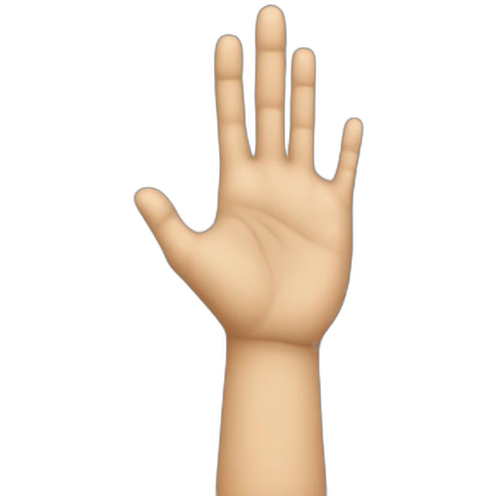 Un planète avec une main qui pointe du doigt emoji