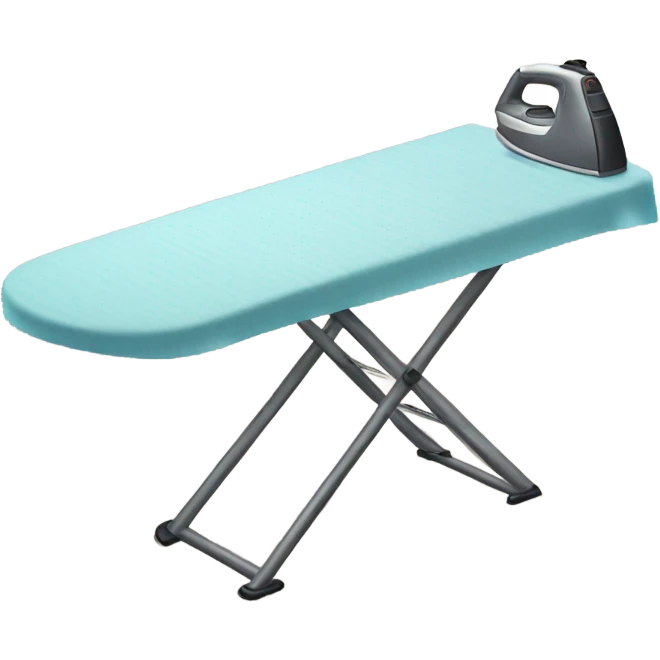 ironing table and iron emoji