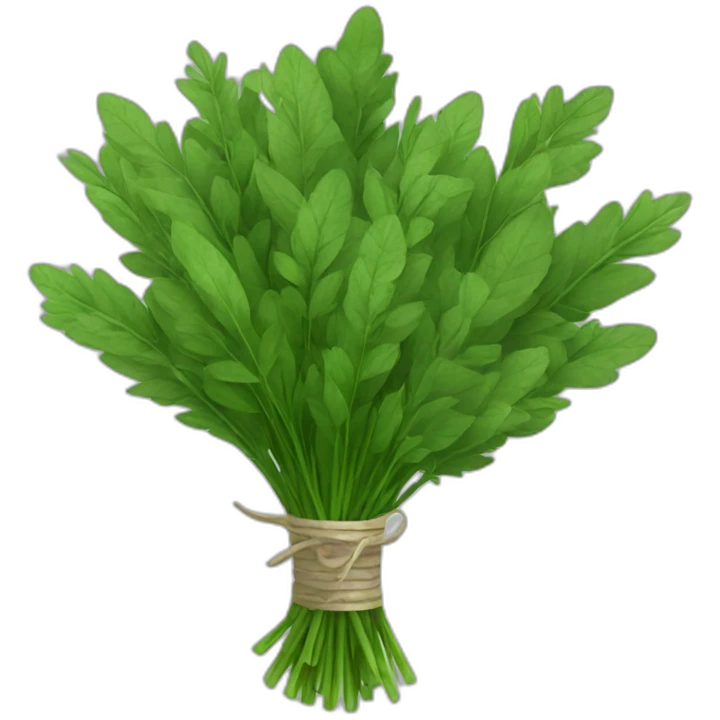 bouquet of green herbs emoji