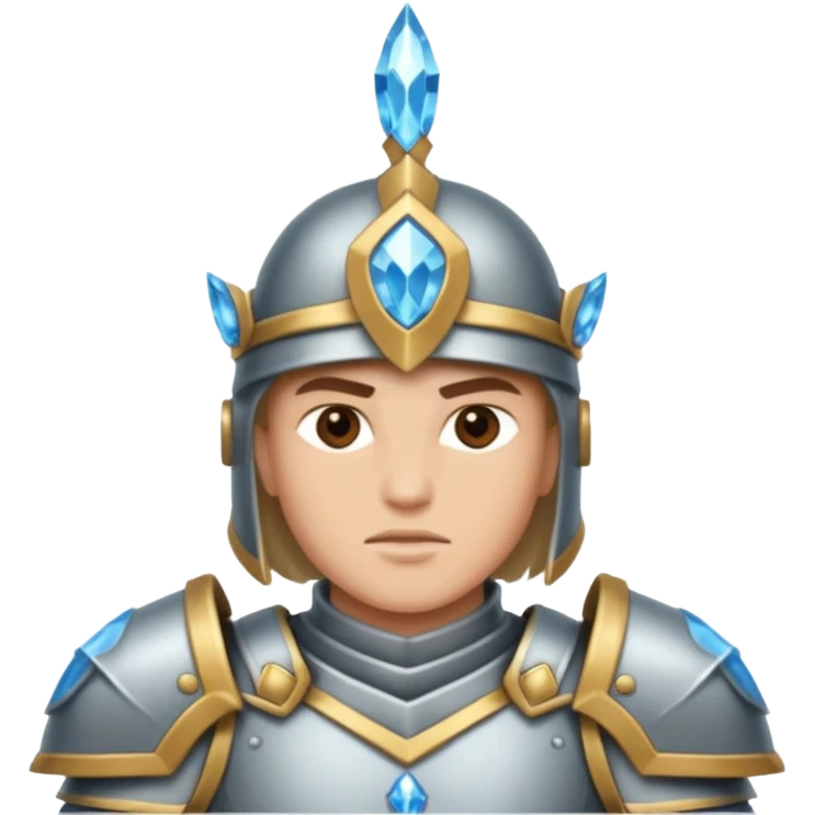 crystal-armored warrior emoji