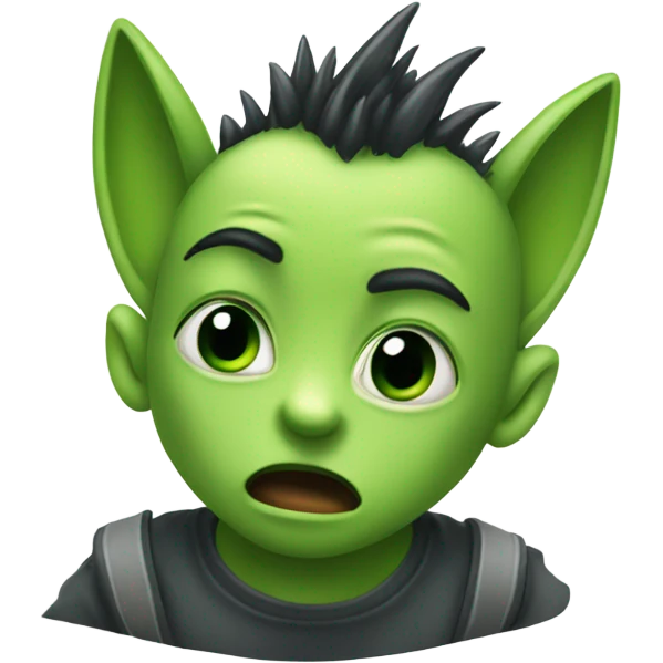 green gremlins emoji