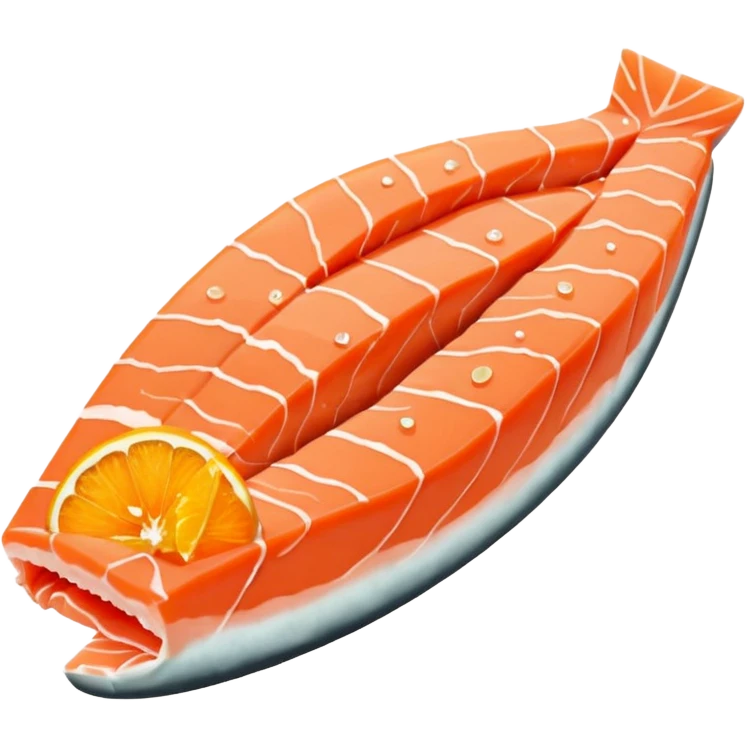 create a Slice of Salmon

Camera angle: slightly elevated top-down view with a gentle bird’s-eye perspective (about 15–20°), identical perspective and scale emoji