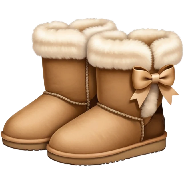 Cute uggs with bows emoji