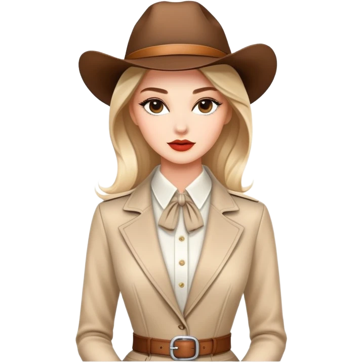Beautiful Western female fashion model with elegant features, runway pose, stylish designer outfit emoji
