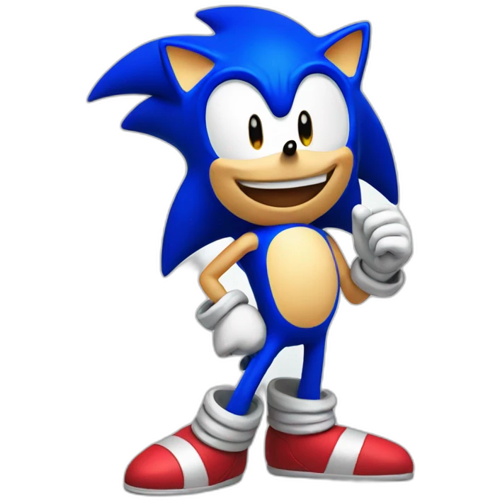 sonic happy mood emoji