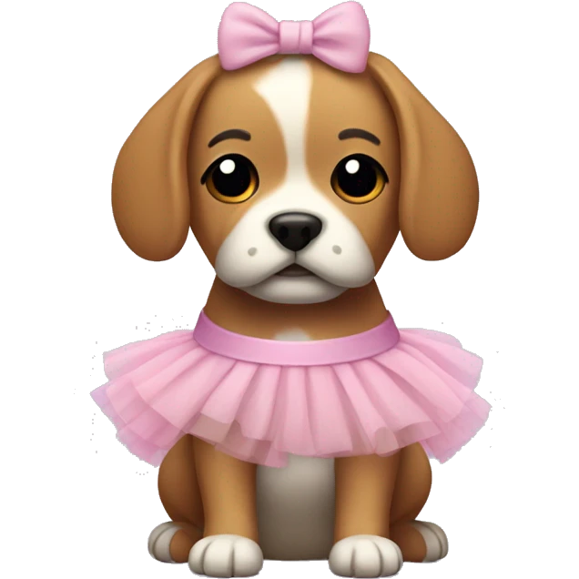 dog in a tutu emoji