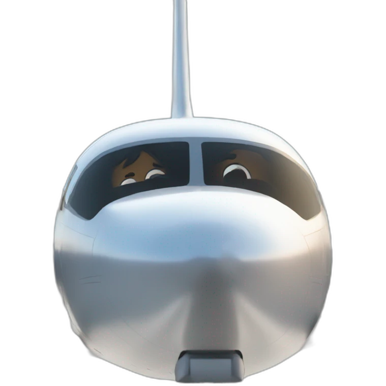 super cool plane, closeup on the cockpit emoji